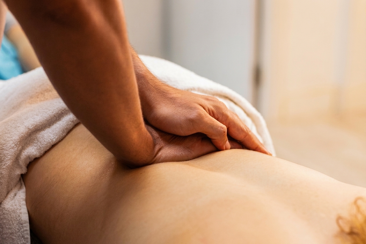 Illustration de la méthode Tissual Balancing en fasciathérapie